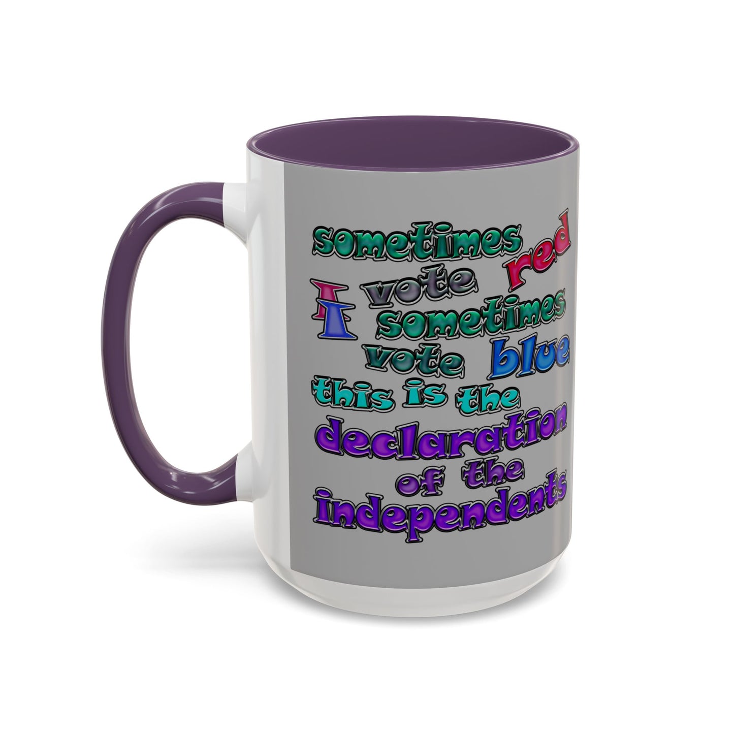 declaration of the independents - Accent Mug (light grey)