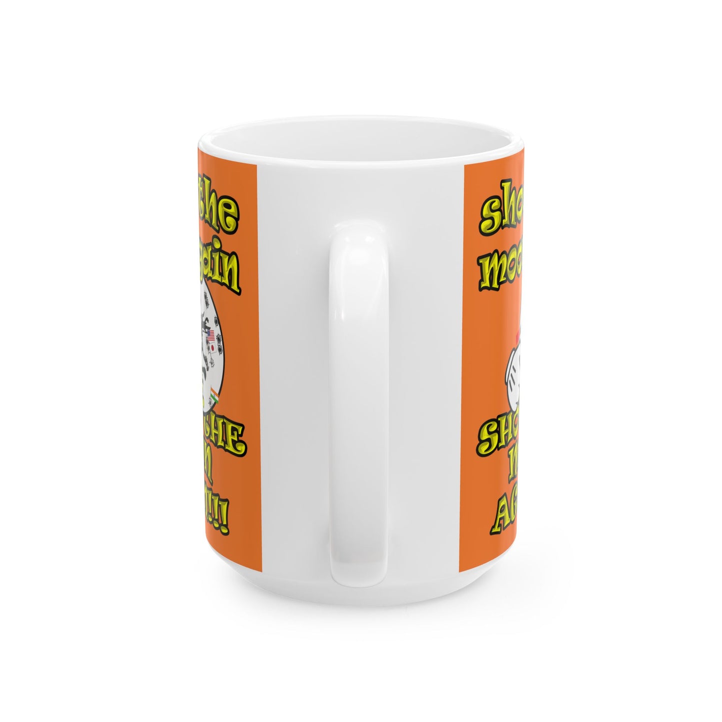 shoot the moon again - White Mug (crusta)