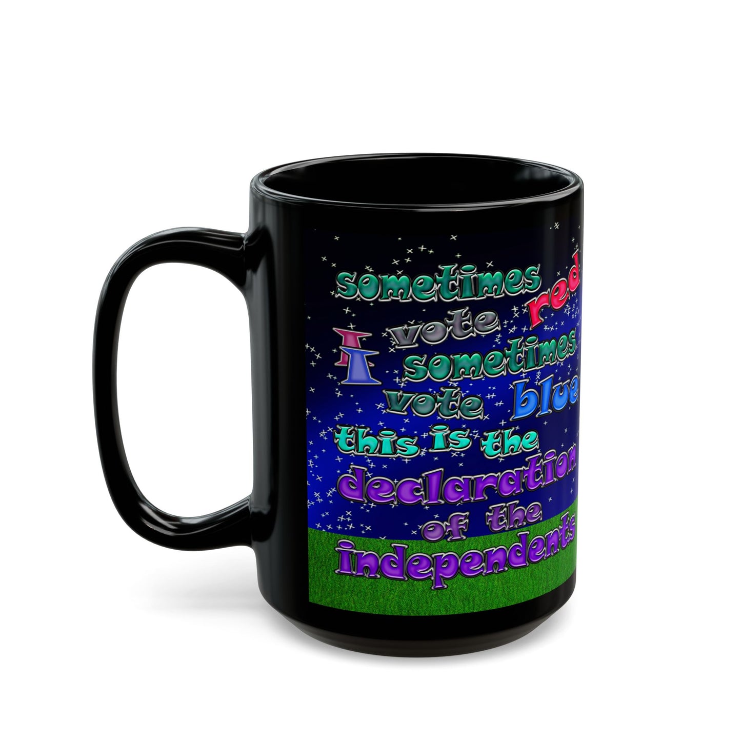 declaration of the independents - Black Mug ('snoops' background)