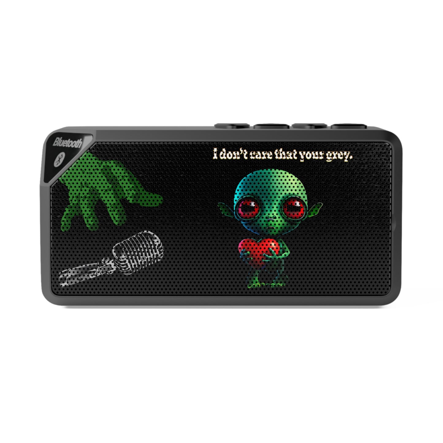 I don't care that your grey - Jabba Bluetooth Speaker (black)