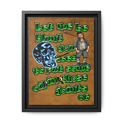 og - framed canvas art (brown papyrus)