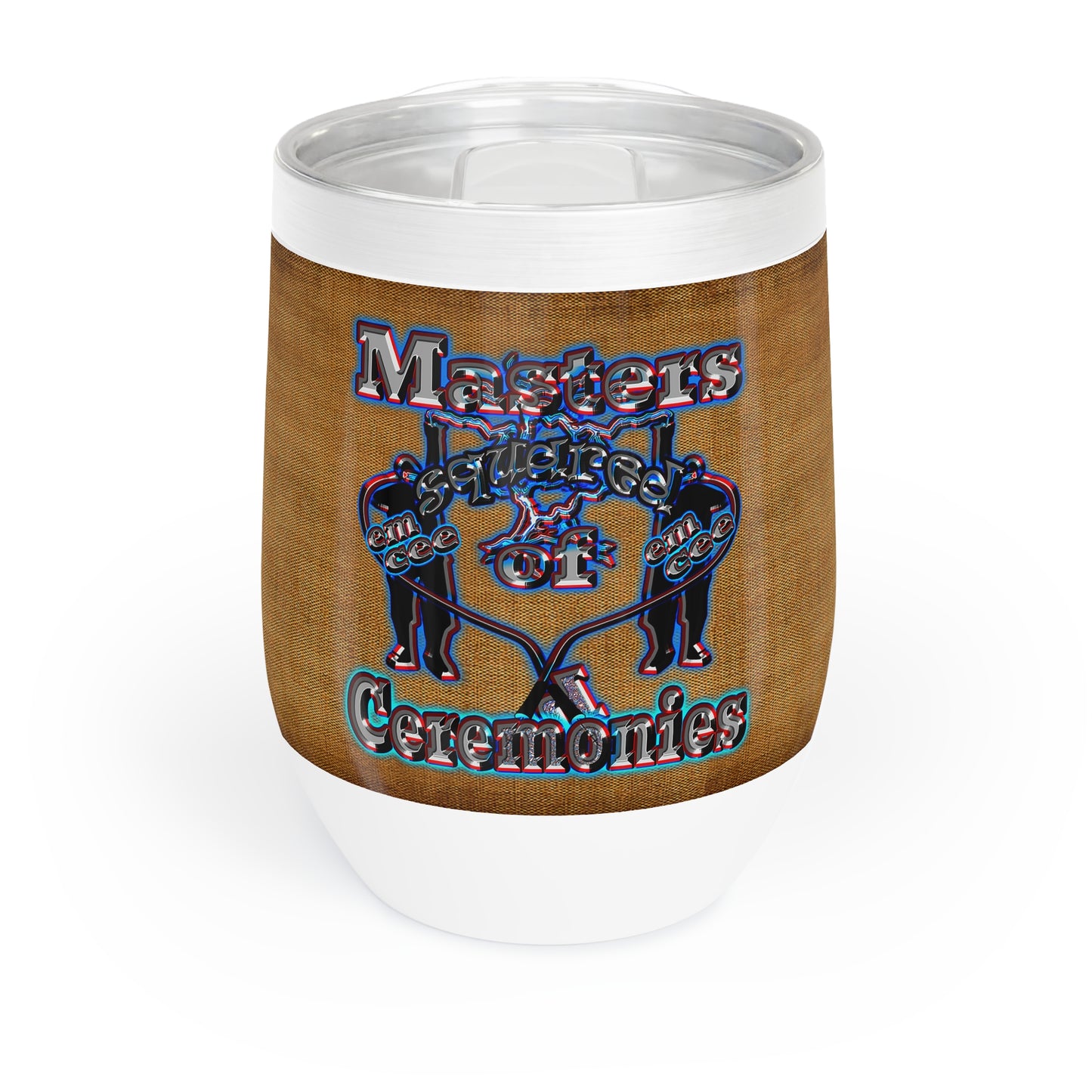 em cee squared - Chill Wine Tumbler (brown papyrus)
