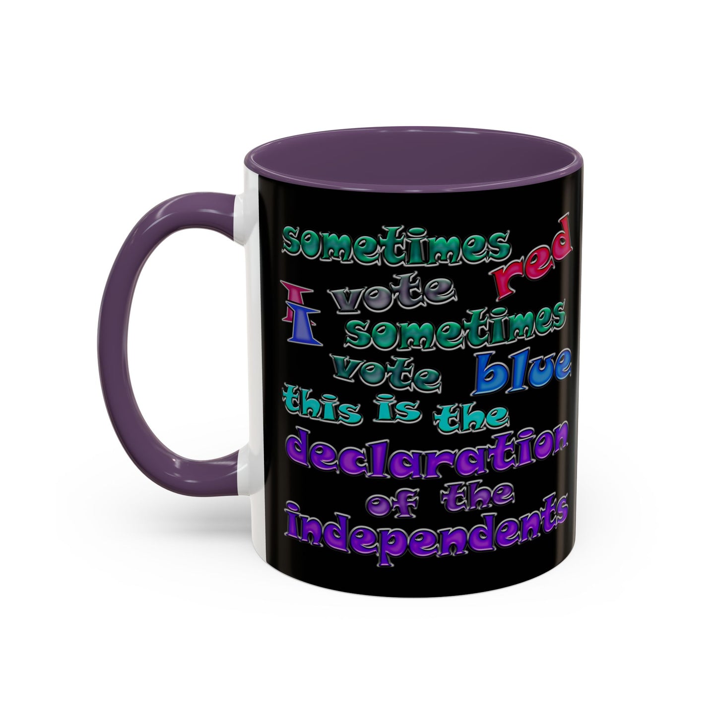 declaration of the independents - Accent Mug (black)