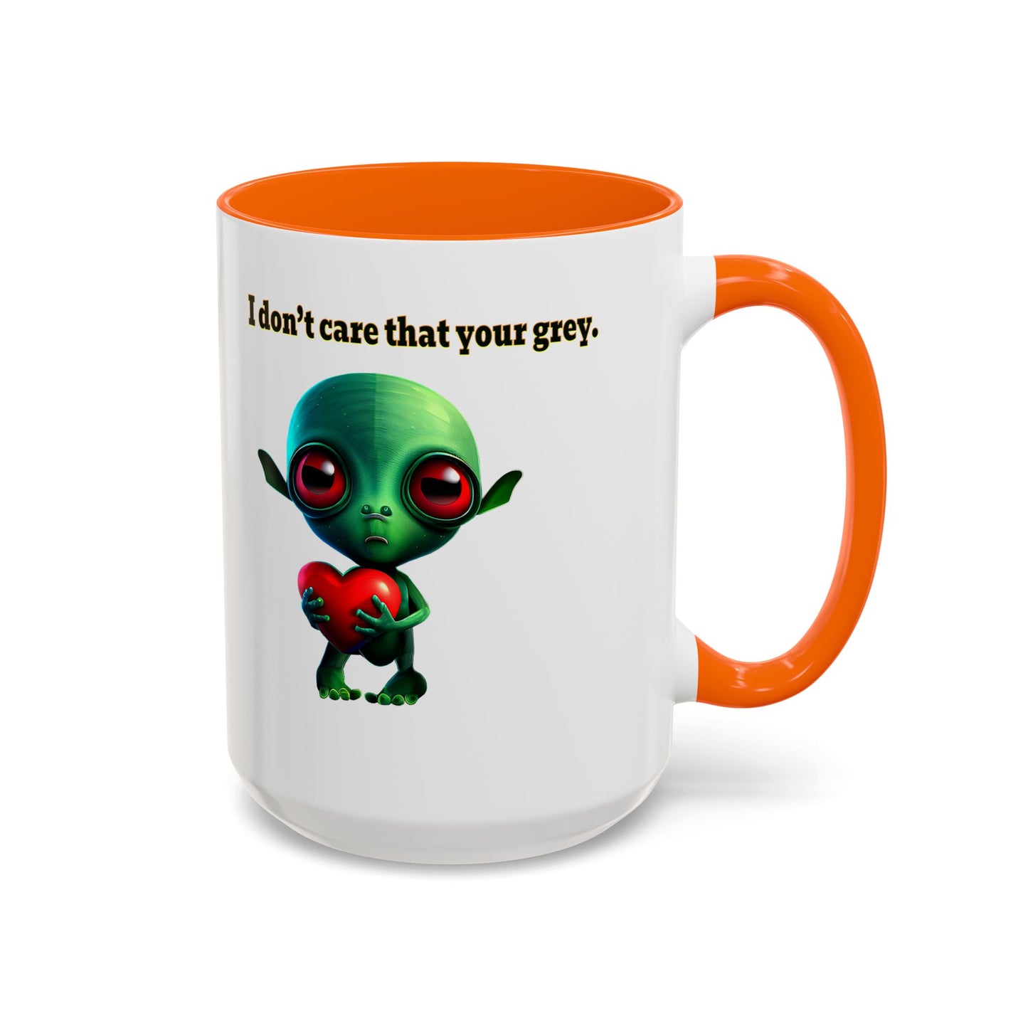 I don't care that your grey - Accent Mug (white)
