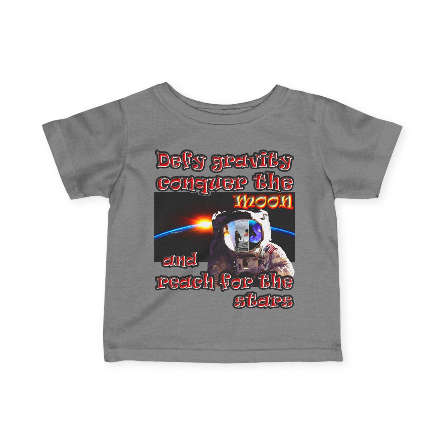 defy conquer reach - Infant Fine Jersey Tee
