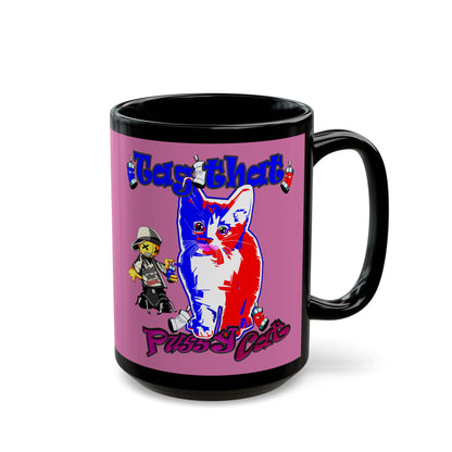 tag that - Black Mug (light pink)