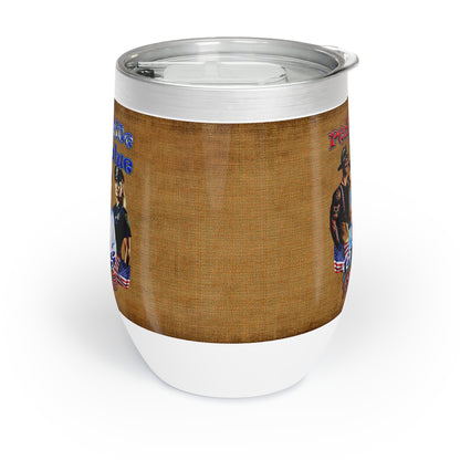 rw&b lives matter - Chill Wine Tumbler (brown papyrus)