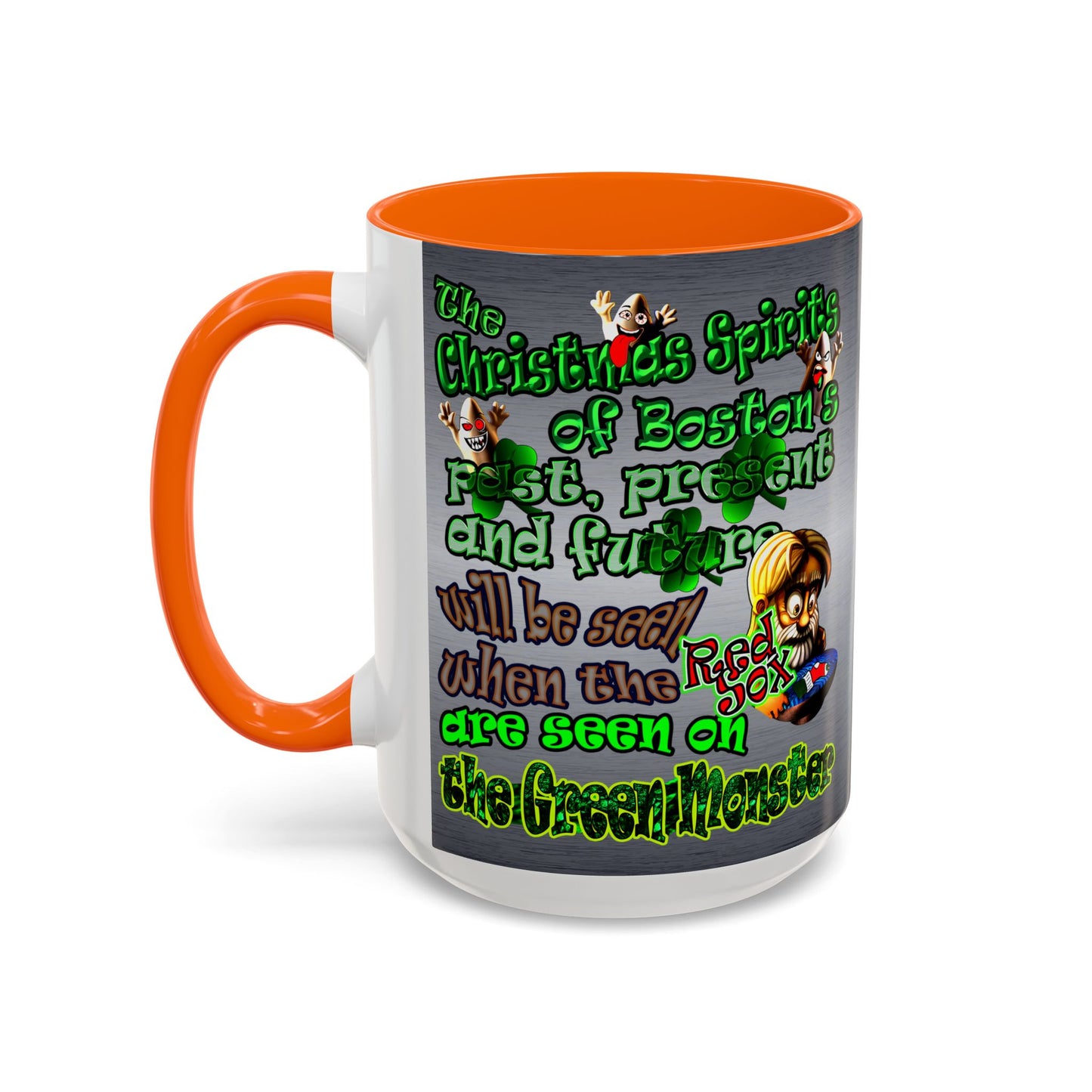 christmas spirits of boston - Accent Mug (brushed nickel)
