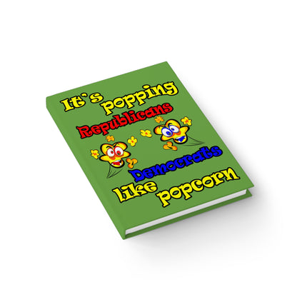 popping like popcorn - journal-blank (green)