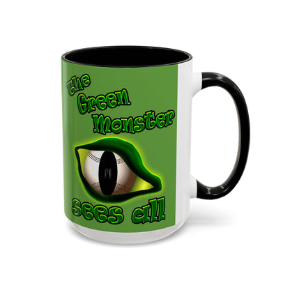 green monster - Accent Mug (green)