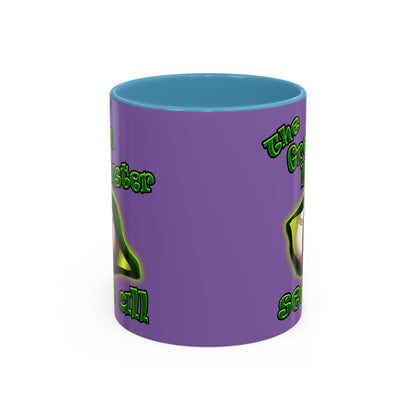green monster - Accent Mug (light purple)