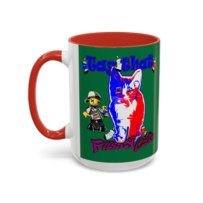 tag that - Accent Mug (dark green)