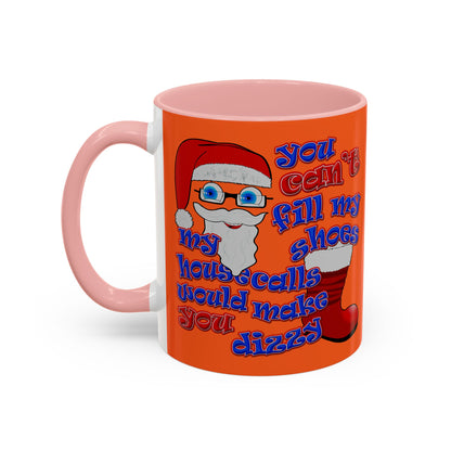 santa's shoes - Accent Mug (orange)