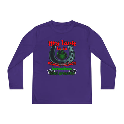 my luck - Youth Long Sleeve Competitor Tee