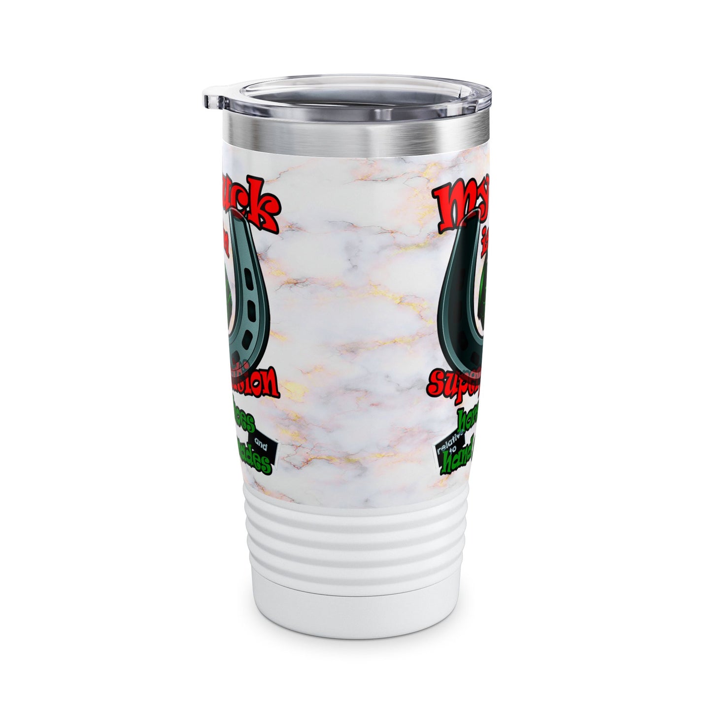 my luck - Ringneck Tumbler, 20oz (white marble)