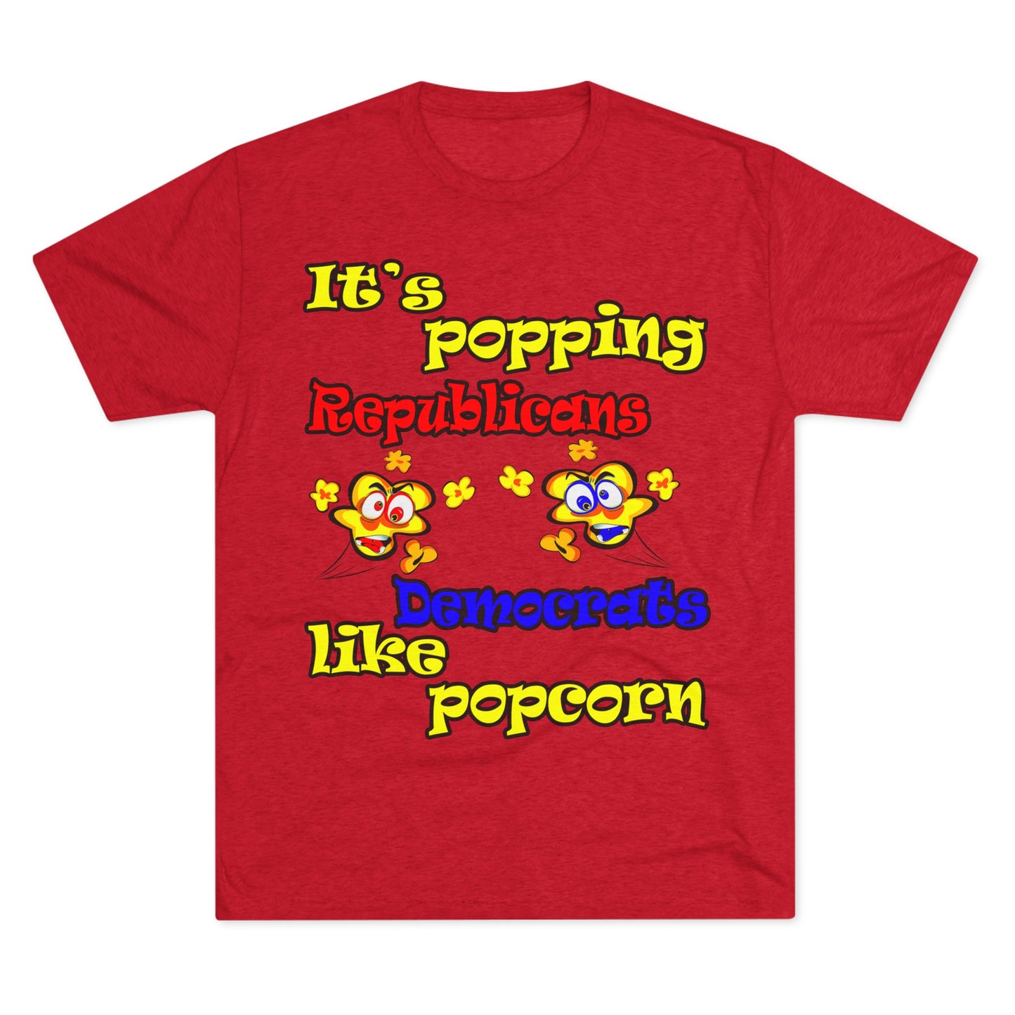 popping like popcorn - Unisex Tri-Blend Crew Tee
