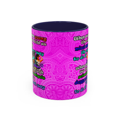doggystyle - Accent Mug (pink swirl)