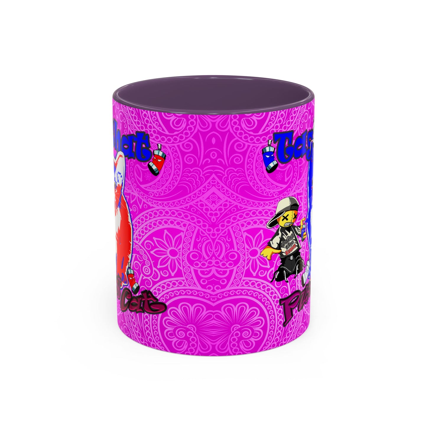 tag that - Accent Mug (pink swirl)