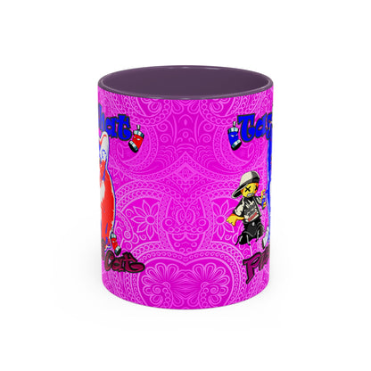 tag that - Accent Mug (pink swirl)