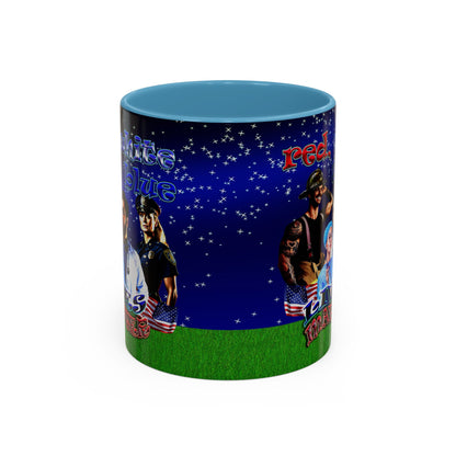 rw&b lives matter - Accent Mug ('snoops' background)