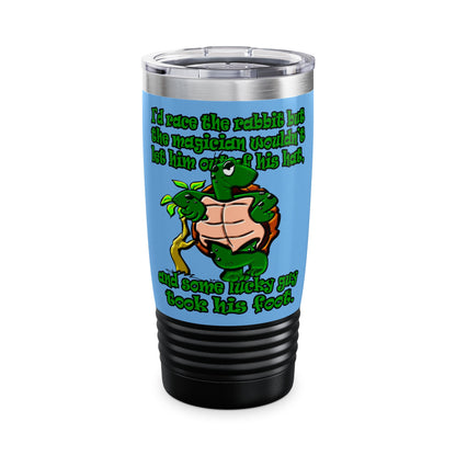 turtle race - Ringneck Tumbler, 20oz (light blue)