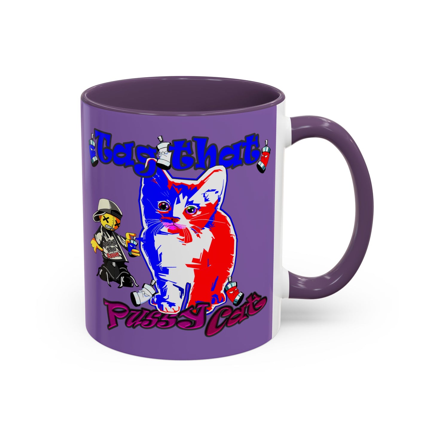 tag that - Accent Mug (light purple)