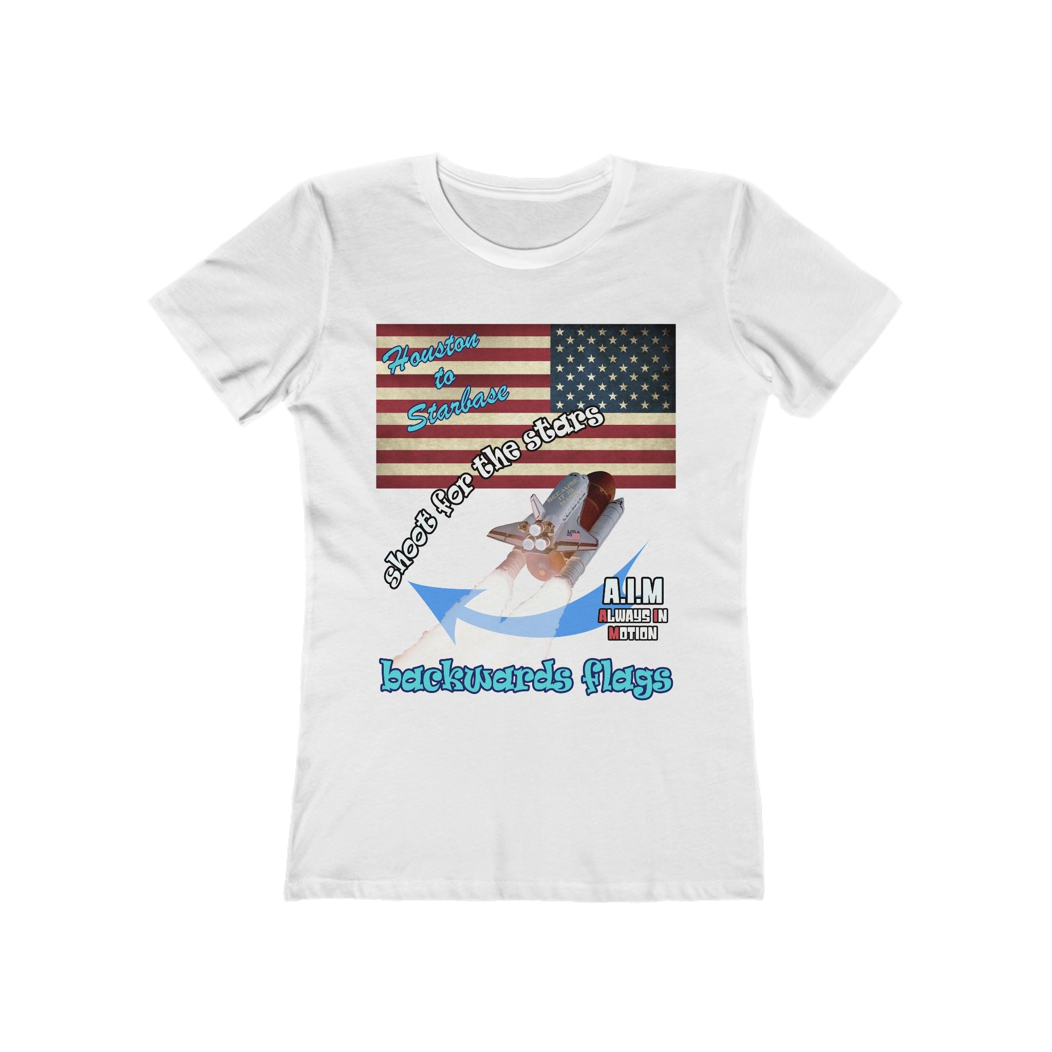 shoot for the stars - Women's The Boyfriend Tee