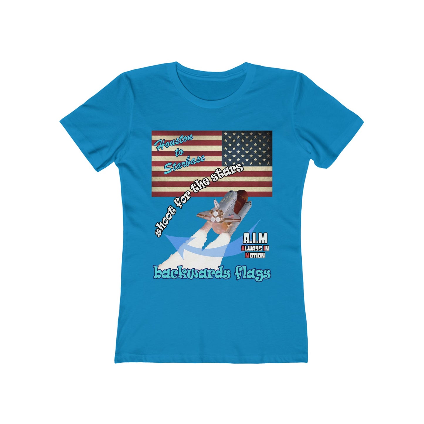 shoot for the stars - Women's The Boyfriend Tee