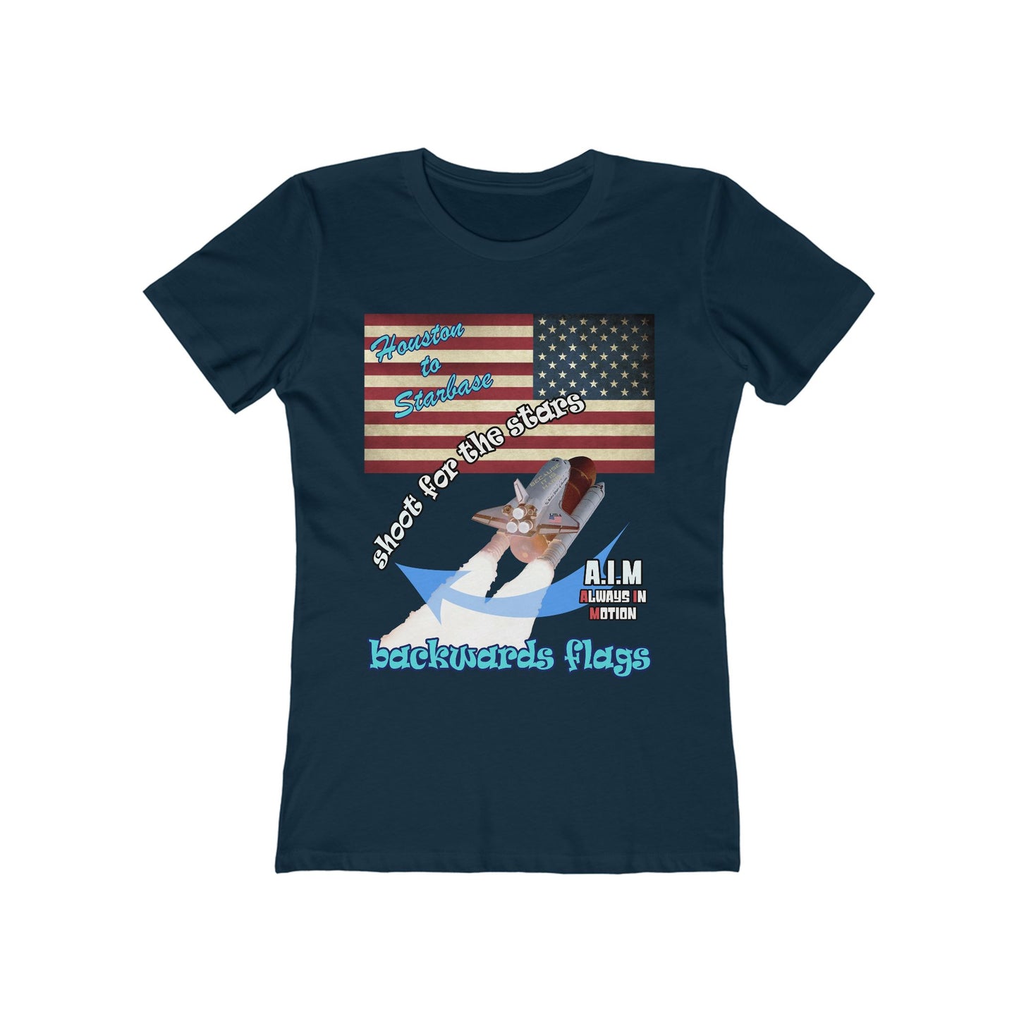 shoot for the stars - Women's The Boyfriend Tee