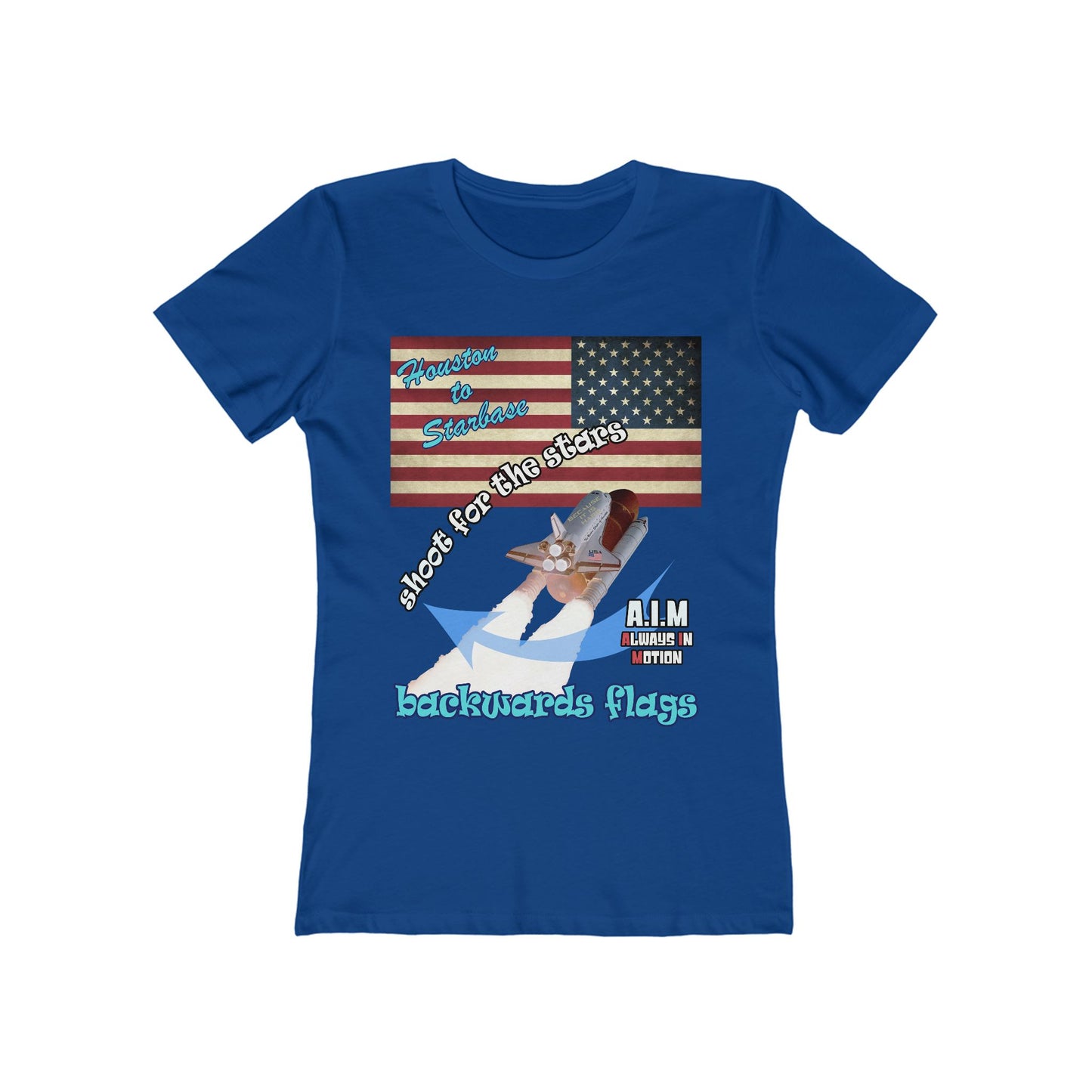 shoot for the stars - Women's The Boyfriend Tee