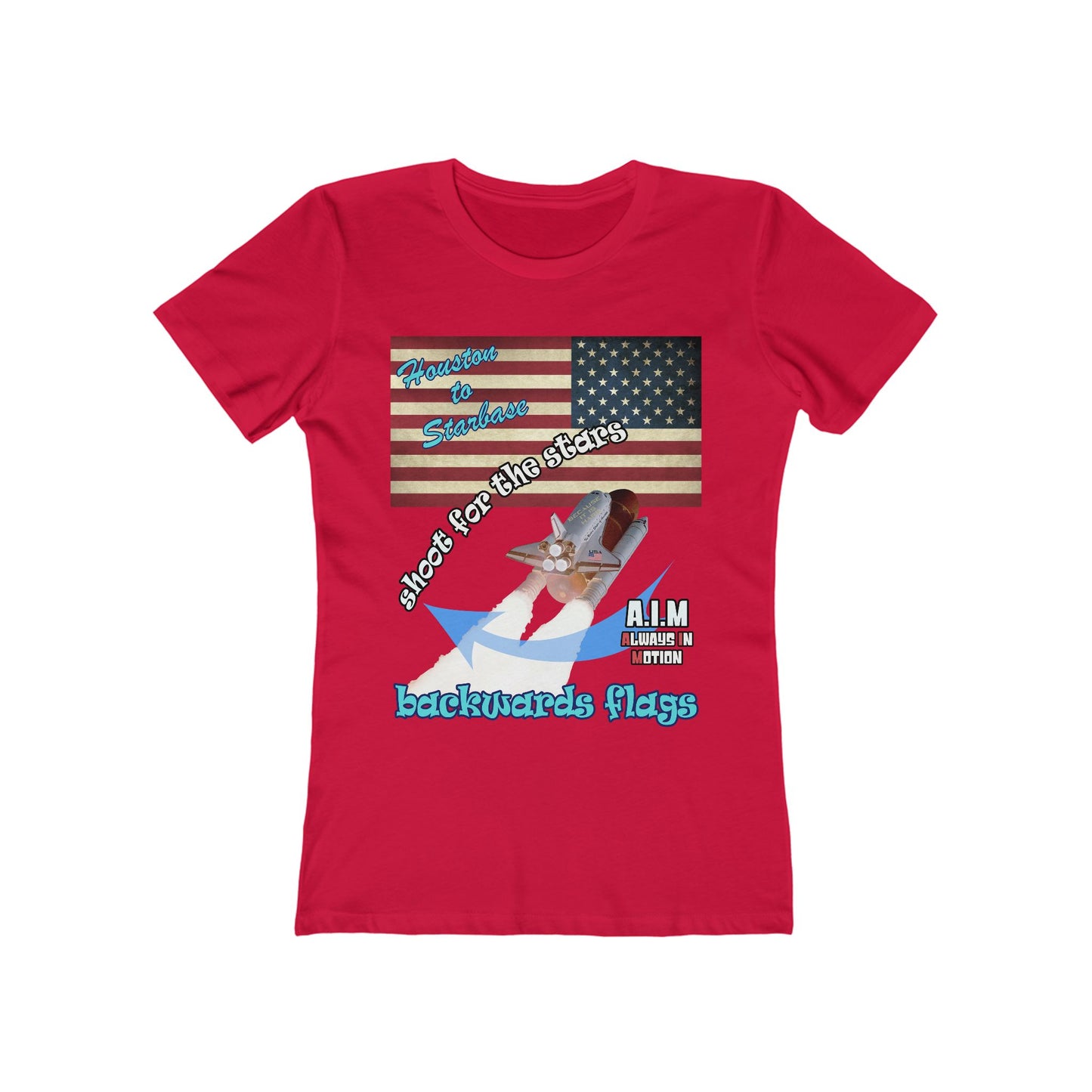 shoot for the stars - Women's The Boyfriend Tee