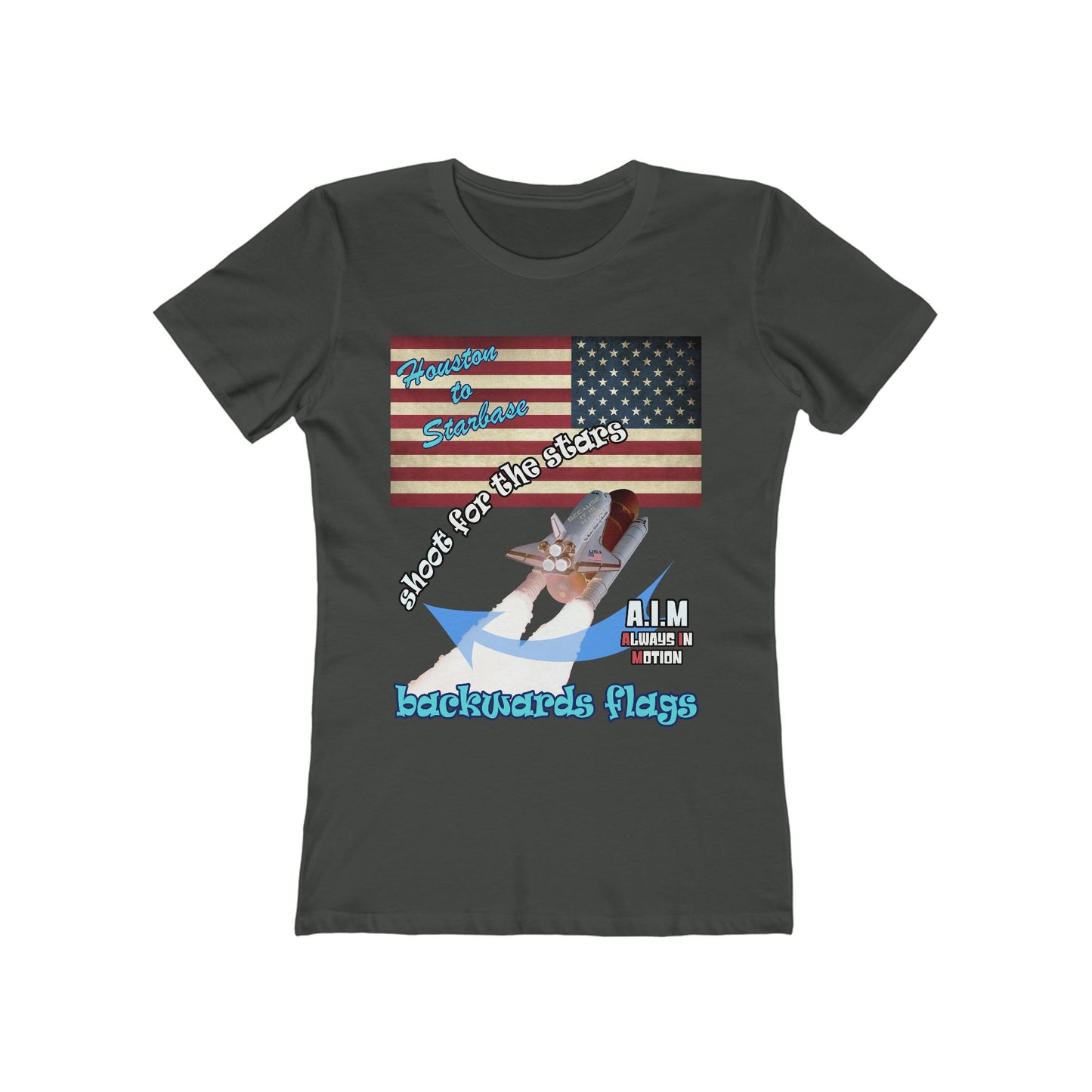 shoot for the stars - Women's The Boyfriend Tee