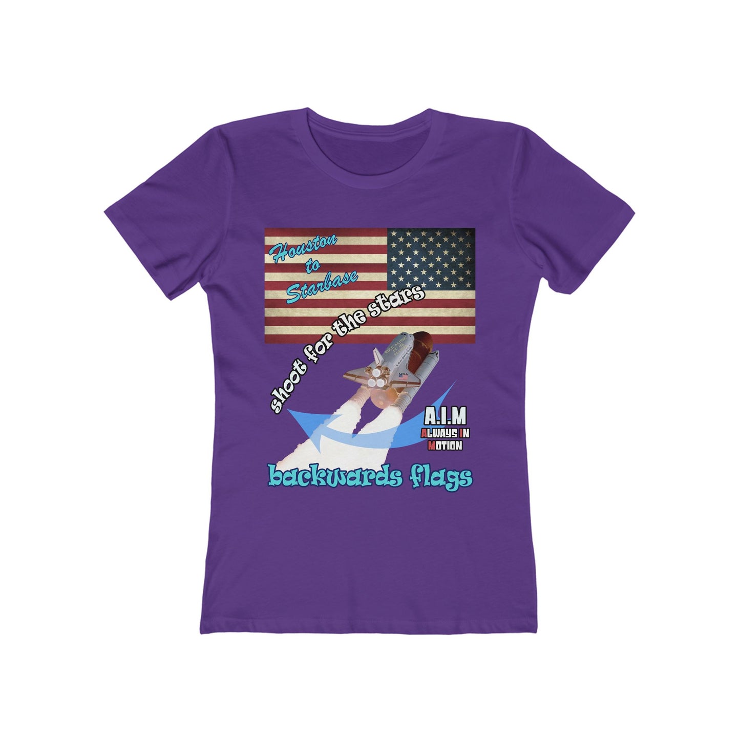 shoot for the stars - Women's The Boyfriend Tee