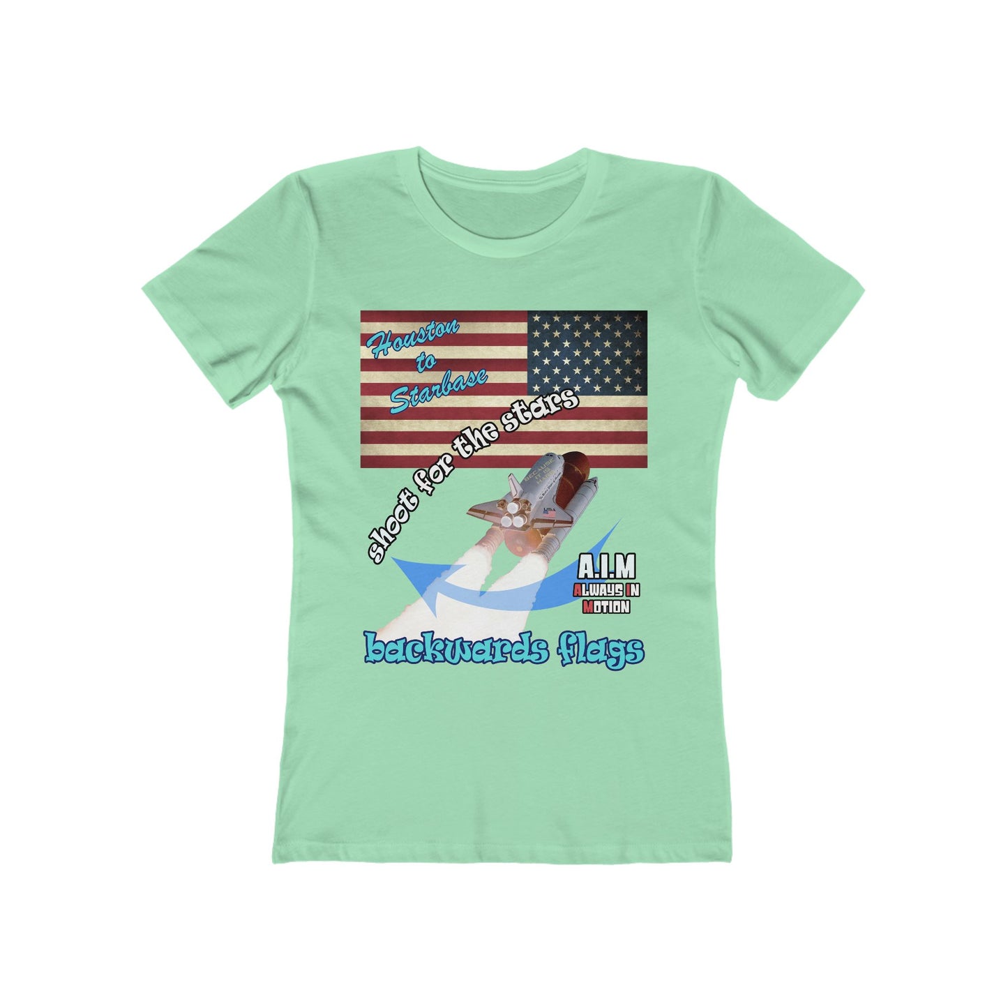 shoot for the stars - Women's The Boyfriend Tee