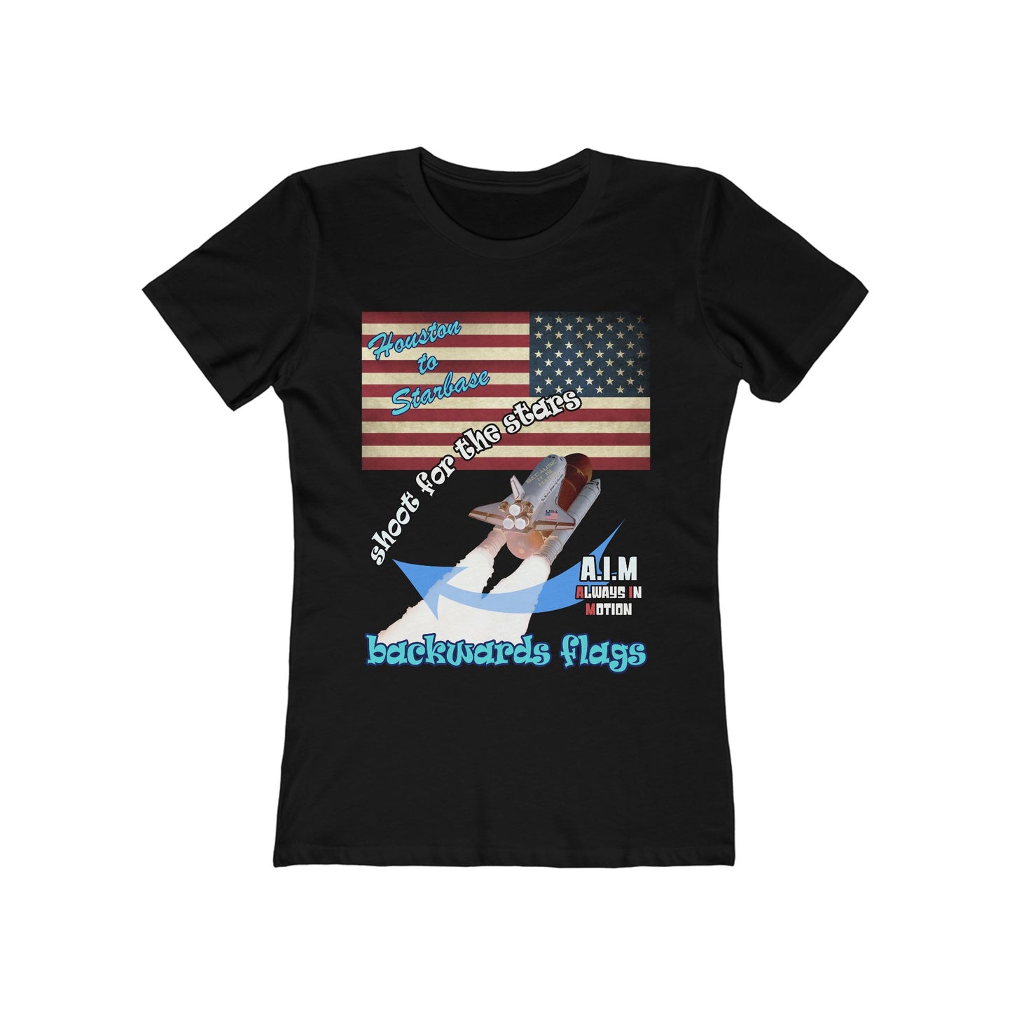 shoot for the stars - Women's The Boyfriend Tee