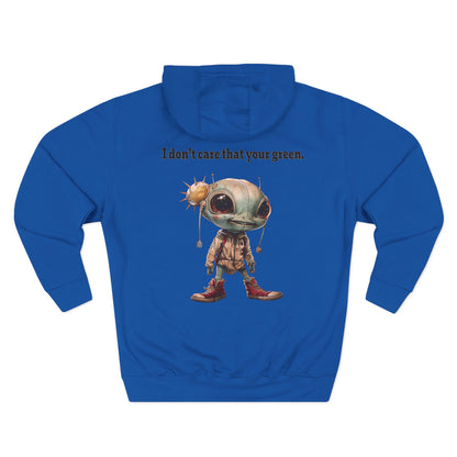 I don't care that your grey - Three-Panel Fleece Hoodie