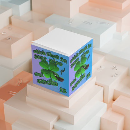 stick that in your pipe and smoke it - note cube (light blue-purple wave)