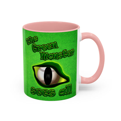 green monster - Accent Mug (green turf)