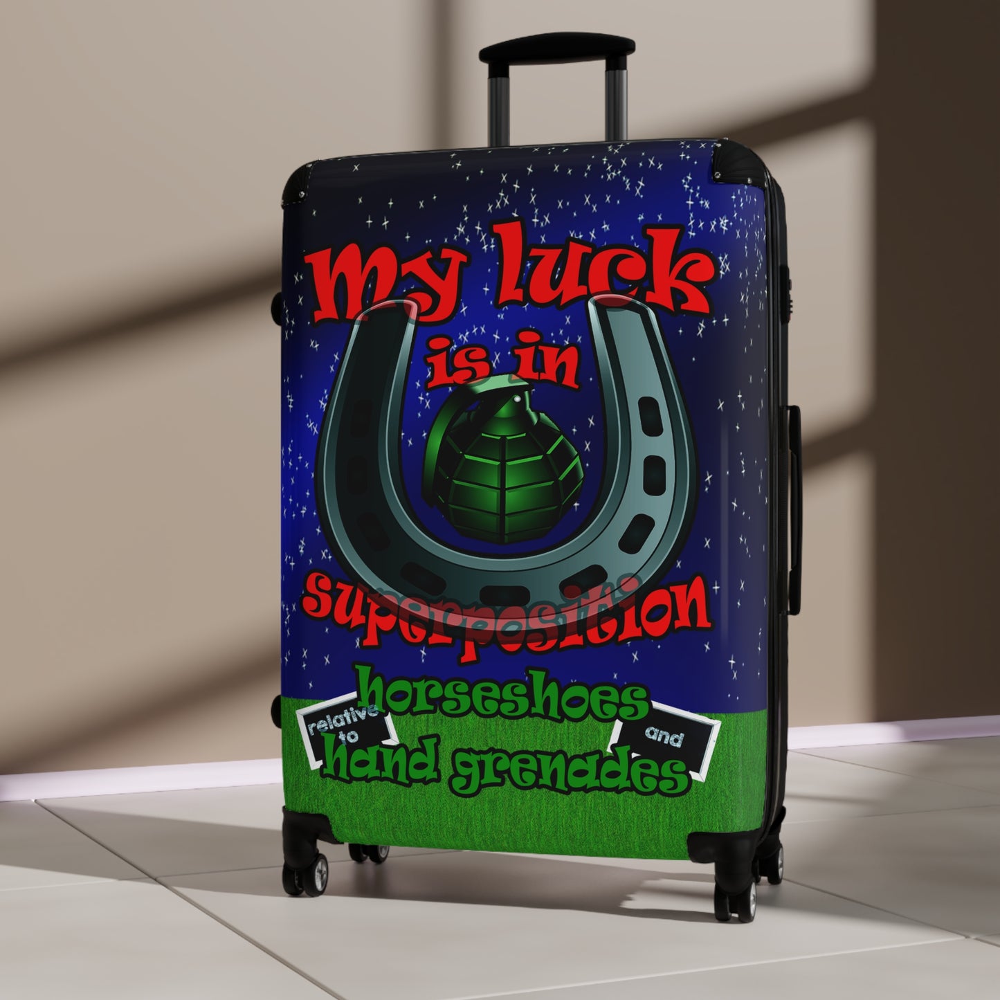 my luck - Suitcase ('snoops' background)