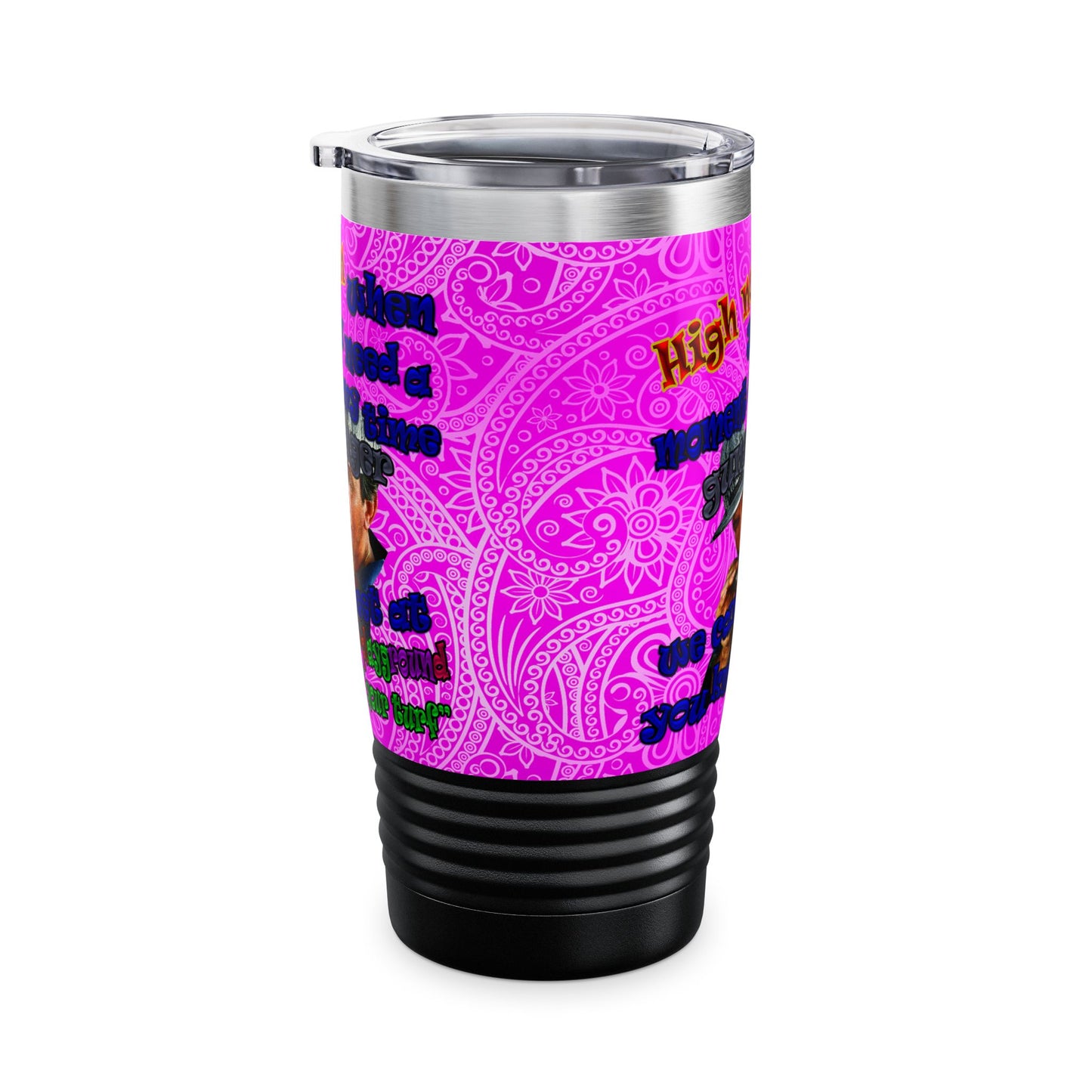 high noon - Ringneck Tumbler, 20oz (pink swirl)