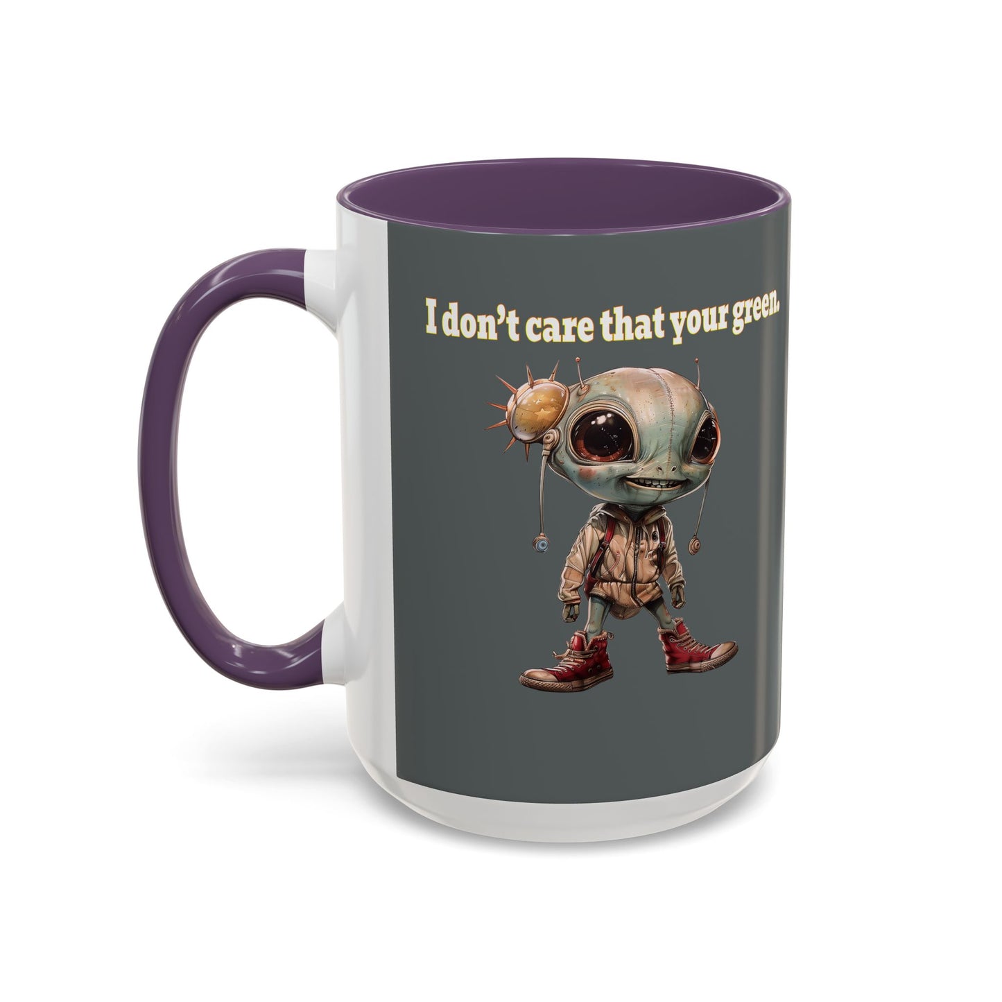 I don't care that your grey - Accent Mug (dark grey)