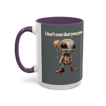 I don't care that your grey - Accent Mug (dark grey)