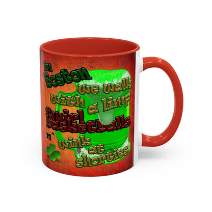celtics logo - Accent Mug (burnt orange)