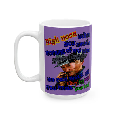 high noon - White Mug (light purple)