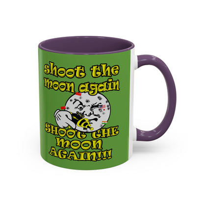 shoot the moon again - Accent Mug (green)