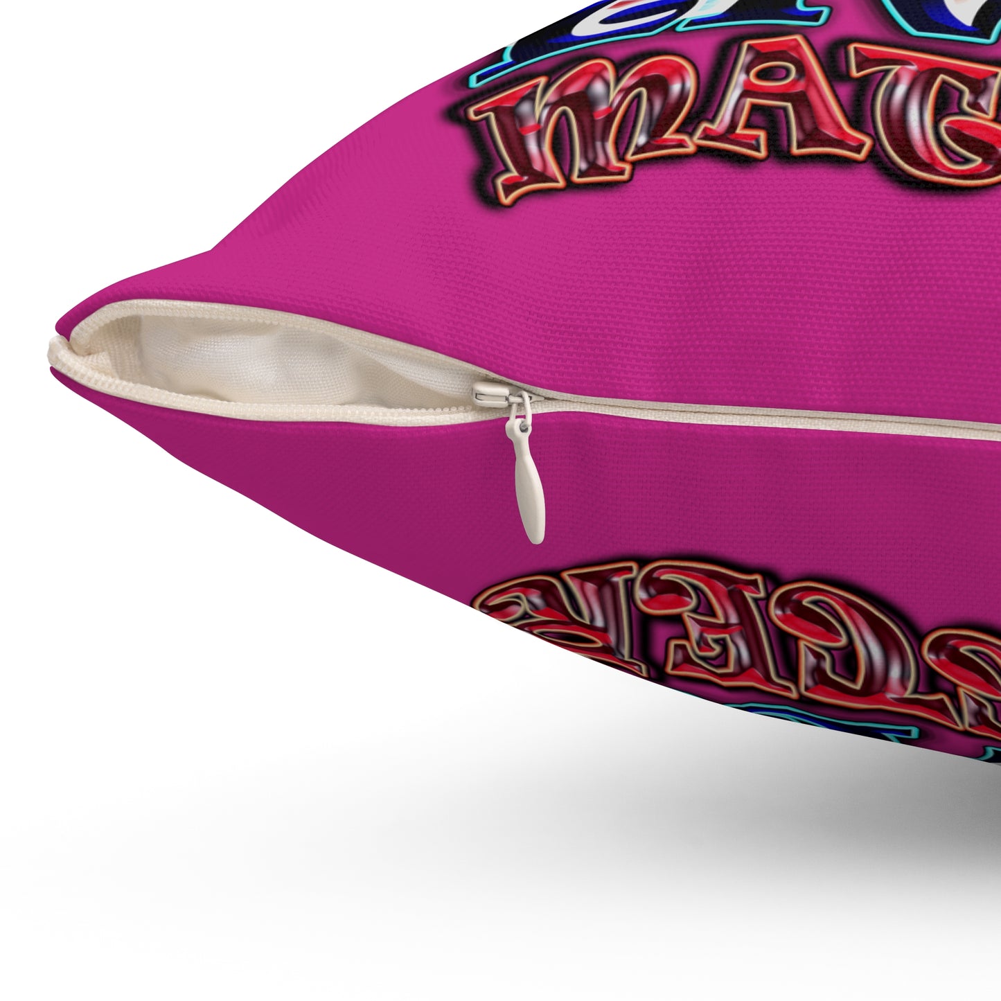 rw&b lives matter - Spun Polyester Square Pillow - (pink)