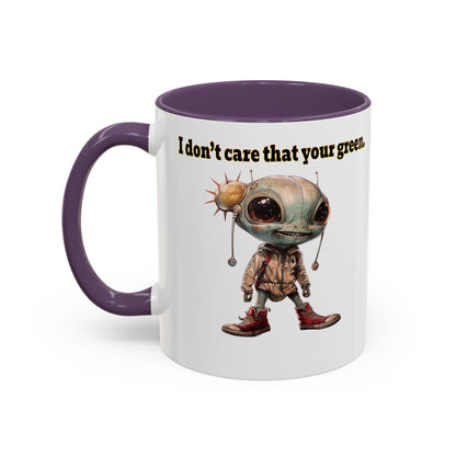 I don't care that your grey - Accent Mug (white)