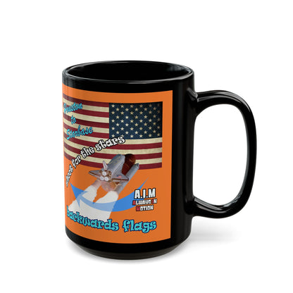 shoot for the stars - Black Mug (crusta)