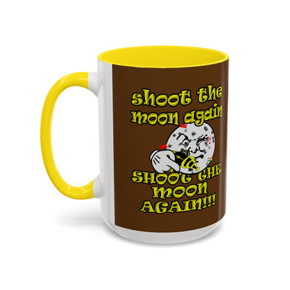 shoot the moon again - Accent Mug (brown)