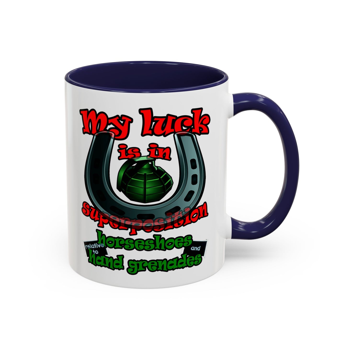 my luck - Accent Mug (white)